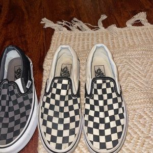 White checkered vans!